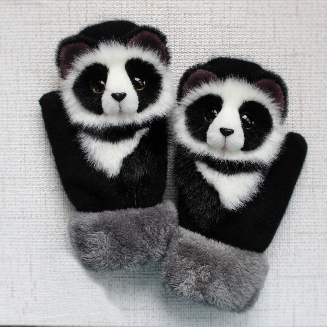 Cartoon Animal Warm Mittens - Image 6
