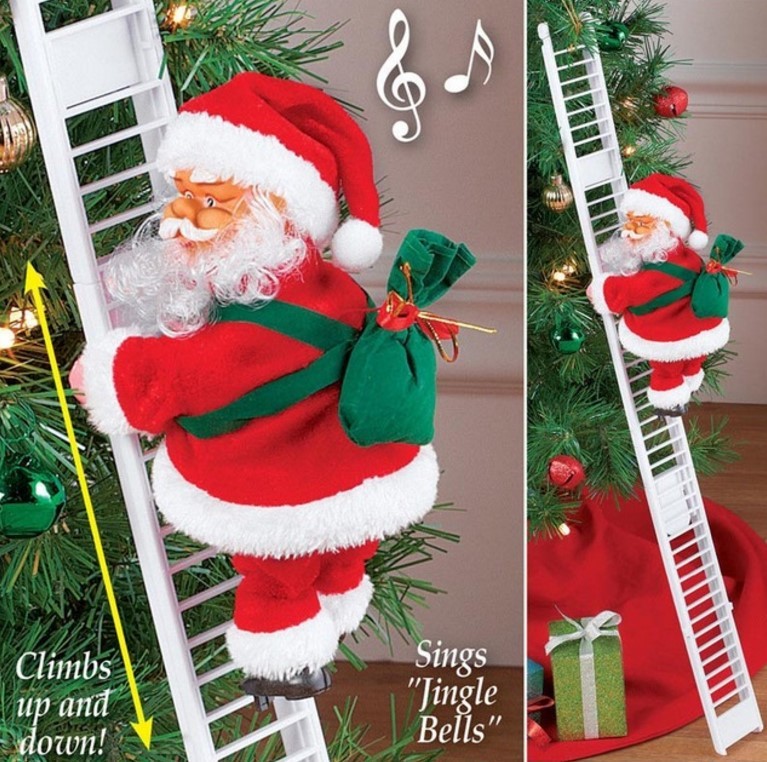 Climbing Ladder Electric Santa Claus Climbing - Image 5