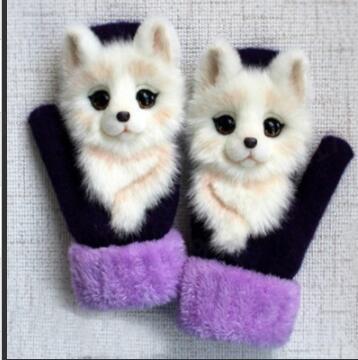 Cartoon Animal Warm Mittens - Image 8