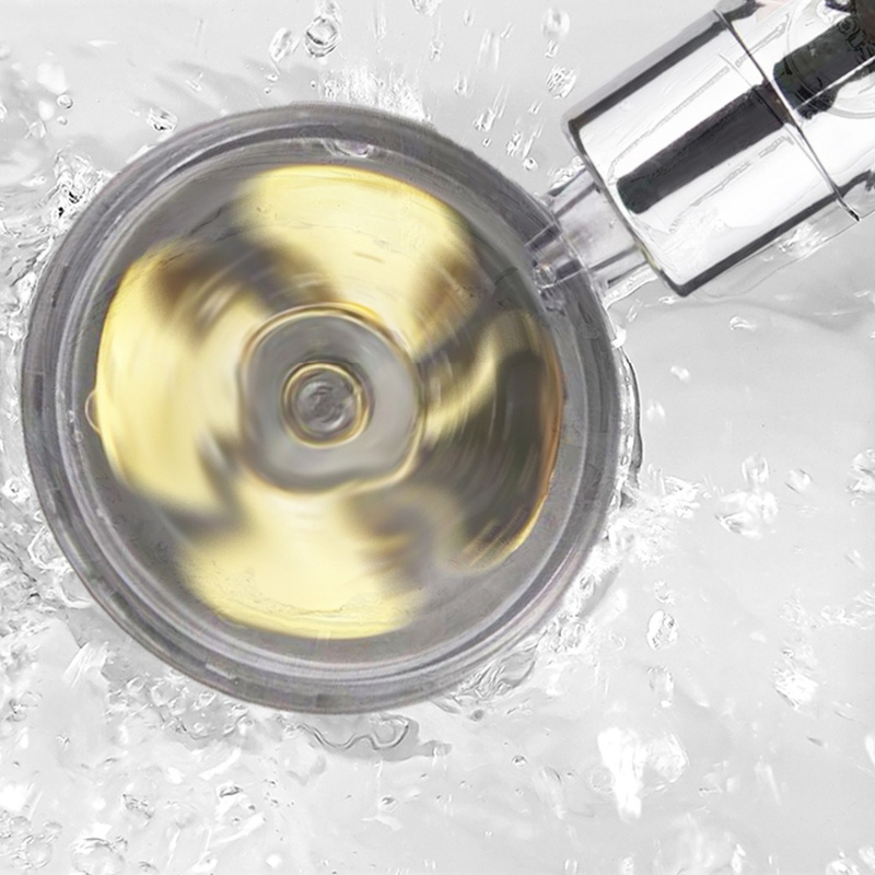 Propeller Driven Shower Head With Stop Button - Image 6