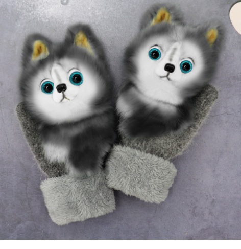Cartoon Animal Warm Mittens - Image 10