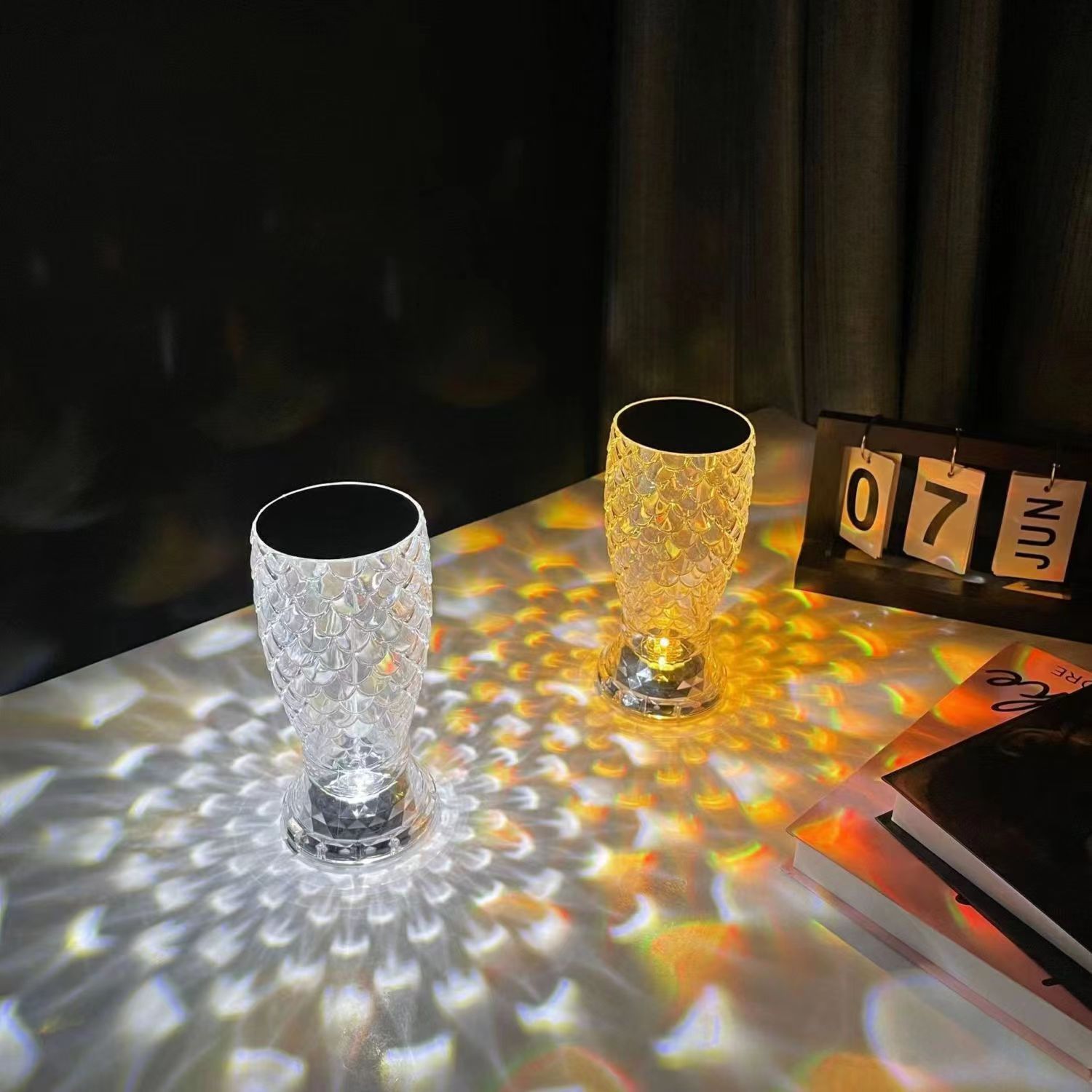 Fish Scale Lamp With USB Port LED Rechargeable - Image 10